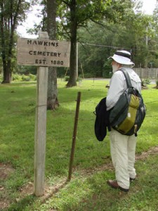 Volunteer verifies Cemetery site