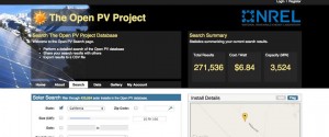 A screenshot with a summary of systems for the State of Texas, captured from the Open PV Project website.