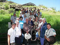 A group of Bureau of Land Management volunteers after receiving awards for their outstanding service.